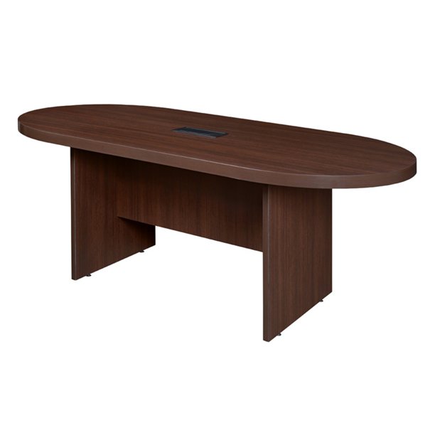 Legacy 120" Racetrack Conference Table with Power Data Grommet Java