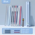thumbnail image 2 of NBX Trousse en ABS avec Règle, Taille-Crayon et Gomme Détachables, Violet & Bleu & Blanc, 10 Unités, 2 of 6