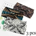 thumbnail image 2 of GHSDFBB Bandeaux Boho Bandeau Grand Nœud Bandeau Turban Extensible Accessoires de Mode pour Cheveux pour Femmes et Filles 3 Pcs (Rétro), 2 of 7
