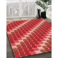 thumbnail image 3 of Ahgly Company Tapis d'Intérieur Lavables en Machine, Rectangle Rouge de Transition, 8' x 10', 3 of 7