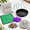 Black-Round, variant on Black Square 10in Stepping Garden Stones DIY Craft Kit for Family Gifts