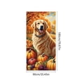thumbnail image 3 of Yhmxh Thanksgiving Decoration Fall Door Cover, Autumn Pumpkin Front Door Banner Decor, Harvest Seasonal Door Backdrop, Farmhouse Front Door Hanging Decorations for Home Porch, 3 of 6