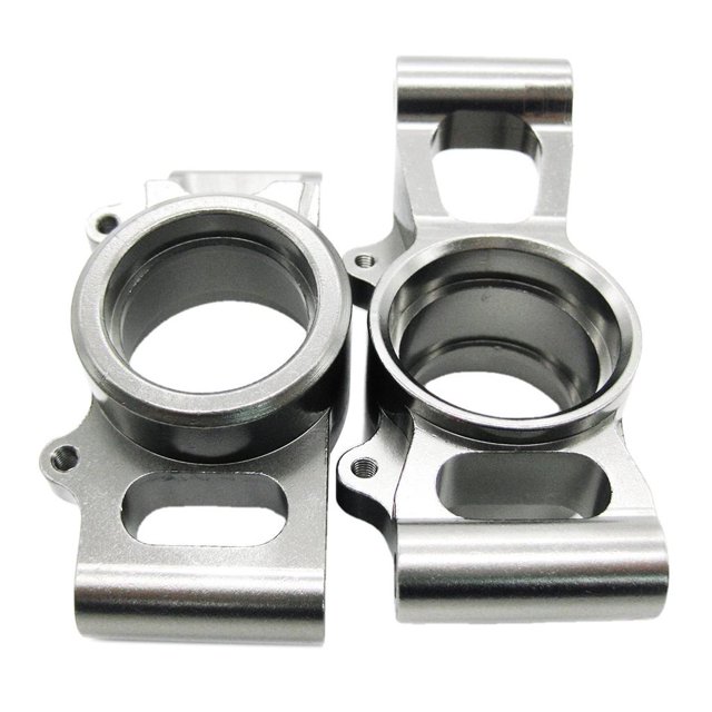 Soportes de Rodamientos Traseros Aleación de Aluminio Piezas de Montaje para Modelo RC Bricoje a 1/5 , Yotijar Portadores de cojinetes traseros RC