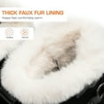thumbnail image 2 of BURUDANI Women's Snow Winter Boots Waterproof Warm Faux Fur Lined Lace Up Anti-slip Outdoor Mid Calf Duck Boots, 2 of 5