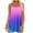 Purple, variant on Fanxing Womens Plus Size Tank Top Under $10 Trendy Tie Dye Graphic Tees Loose Fit Flowy Beach Shirts Sleeveless Summer Tops Purple,M