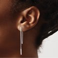 thumbnail image 3 of Sterling Silver Polished Bar Chain Dangle Post Earrings (Width 2.8) (Length 48.8) - Jbsp, 3 of 5