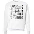 thumbnail image 2 of Inktastic I Have... Inspirational Words for Those Battling Lung Cancer Adult Sweatshirt, 2 of 4