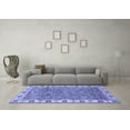 thumbnail image 3 of Ahgly Company Machine Washable Indoor Rectangle Oriental Blue Traditional Area Rugs, 8' x 12', 3 of 4