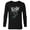 Black, variant on Marvel Venom Eddie Brock - Long Sleeve T-Shirt for Men - Customized-Black