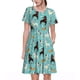 thumbnail image 1 of Disketp Cute Dog para Vestido de Manga Corta para Mujeres, Vestidos de Verano para Mujeres, Casual y Holgado para la Playa, 1 of 6