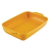 Ayesha Curry Rectangular Ceramic Baking Dish, 9-Inch x 13-Inch, Mustard Yellow