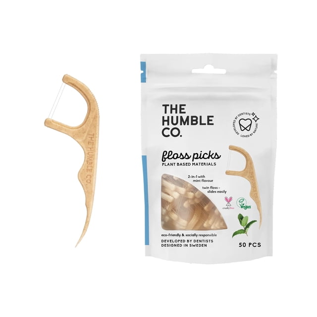 Floss elige The Humble Co. Dental a base de plantas, 50 unidades