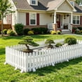 thumbnail image 4 of 2 Pack Plastic Garden Edging Fence, Easy Assembly Weather Resistant Mini Border, Stable Reusable Lawn Divider, Ground Insert Landscape Barrier for Flower Bed Yard Path Patio Outdoor Decoration, 4 of 6