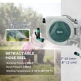 thumbnail image 3 of Enrouleur de Boyau Mural Rétractable Vert - Boyau d'Arrosage de Jardin de 65 Pi avec Rembobinage Automatique et 7 Modes de Jet - Usage Patio et Jardin, 3 of 7