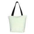 thumbnail image 2 of Kdxio Green Checkboard Women Reusable Grocery Bags Foldable Ripstop,Reusable Shopping Bags for Shopping,Gym,Gift, 2 of 8