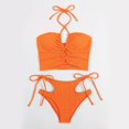 thumbnail image 6 of TAIAOJING Womens One Piece Swimsuits Swim Striped Tape Bikini Top Swimwear Bathing Suits, 6 of 8