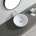 thumbnail image 6 of Ceramic Basin Above Counter Basin Bowl Shape White, 6 of 6