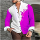 thumbnail image 1 of Camisa de hombre con estampado floral y solapa para exteriores, camisa de calle de manga larga, ropa de calle diaria, diseño de botones de moda 2024, 1 of 6