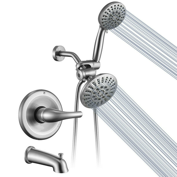 Homelody Brushed Nickel Shower Faucet, Delta Bathtub Shower Faucet Combos