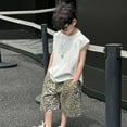 thumbnail image 4 of MEZZALL Boys Casual Shorts Retro Leopard Print Denim Pants For Kids Comfortable Breathable Summer Outfits Playwear For Toddlers To Teens Comfort Baby Wear, 4 of 8