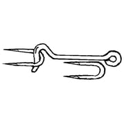 National Hardware V2102 Series N122-200 Gate Hook, Steel, Zinc, 1/PK