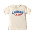 thumbnail image 4 of USA Cousin Crew Shirt for Boys and Girls Patriotic Matching 4th of July Tee for Kids Natural Shirt Youth Large, 4 of 5