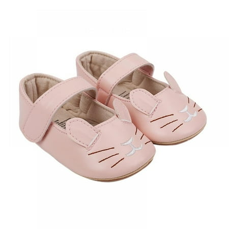 

Newborn Shoes Children Spring Fashion Soft Cartoon Cat Design Non-Slip Soft Bottom