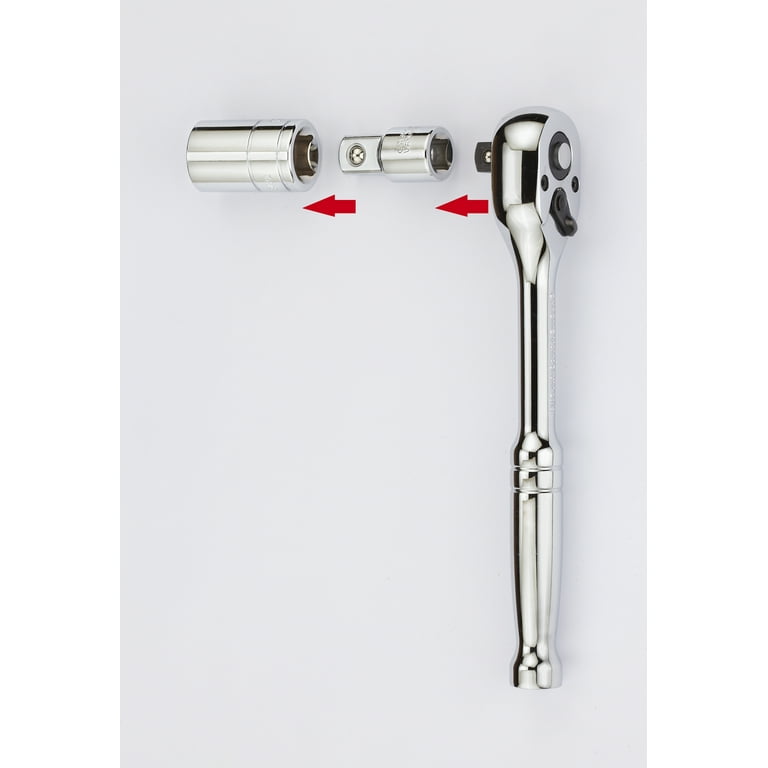 Hyper Tough 4 Piece Socket Adapter Set Includes Chrome Vanadium