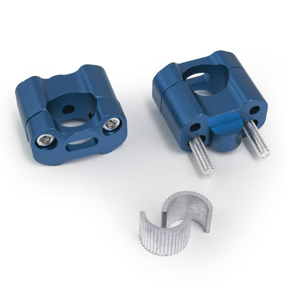 Bases Adaptadores De Manubrio Para Moto Universal Azul
