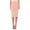 Peach, variant on Women's Polka Dot Elastic Waistband Stretch Pencil Midi Skirt