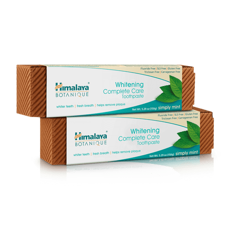 Himalaya Botanique Whitening Complete Care Toothpaste  Mint Flavor  5.29 oz  2 Pack