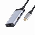 thumbnail image 4 of Type-C to Gigabit Ethernet Rj45 Lan PD Charging USB C Data Port Converter Adapter for TV PC, 4 of 6