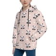 thumbnail image 2 of KLL Unisex Kids Boys Girls Hooded Pocket Pullover Hoodies-Cute Panda, 2 of 5