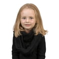thumbnail image 4 of Funky Junque Kids Winter Infinity Scarf – Toddler & Baby Neck Warmer for Ages 1–6, Soft Acrylic Girls Scarf, Cozy Cold Weather Accessory - Black, 4 of 4
