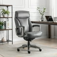 LaZBoy Leather Executive Chair Gray (51446)