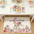 thumbnail image 5 of Easter Door Mat,Spring Bunny Floral Flower Indoor Outdoor Non-Slip Doormat,Entryway Front Porch Easter Rabbit Welcome Door Mat Colorful for Entrance Decor 24" x 16", 5 of 6
