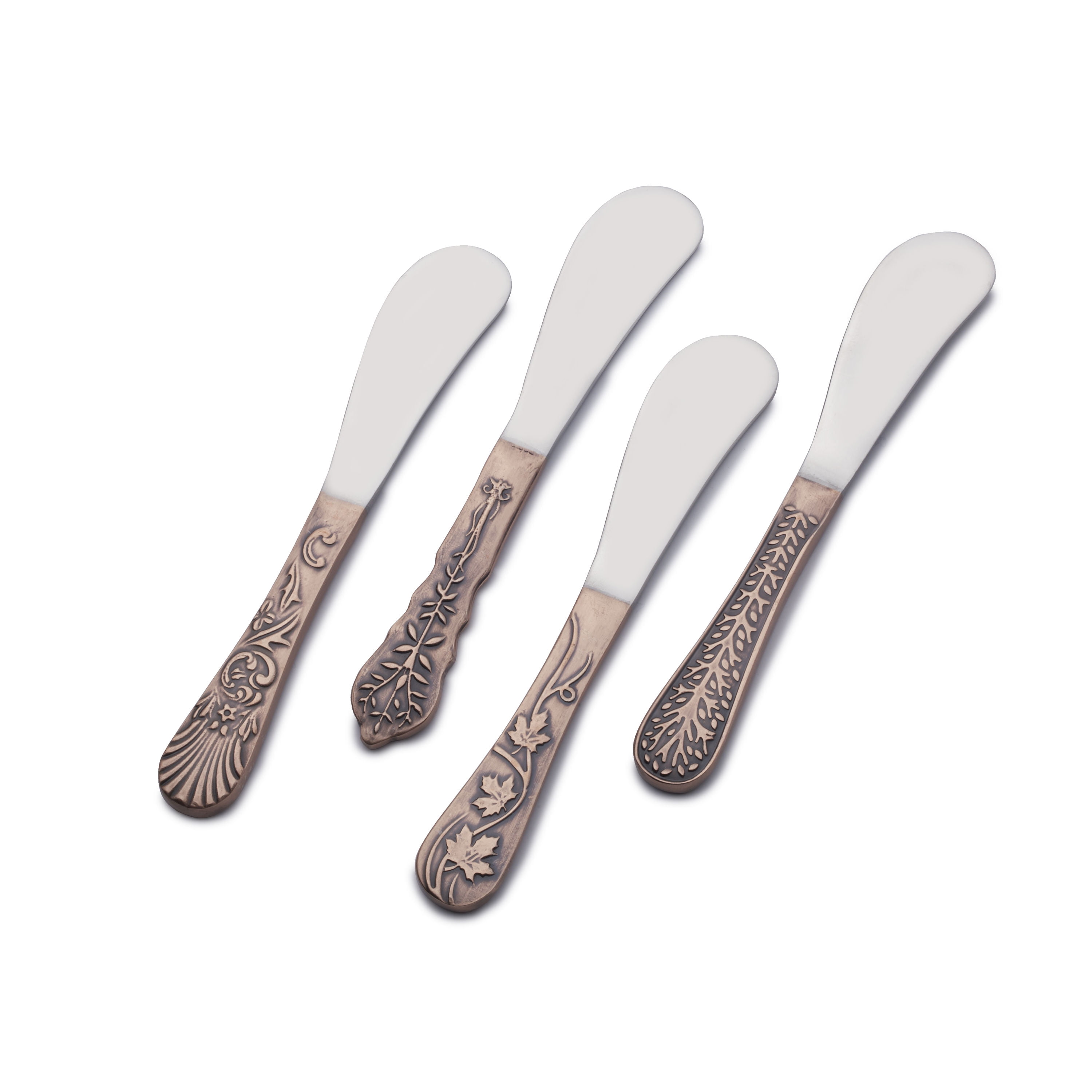 Set of 4 Towle Living 5038626 Basic Stainless Steel Spreaders
