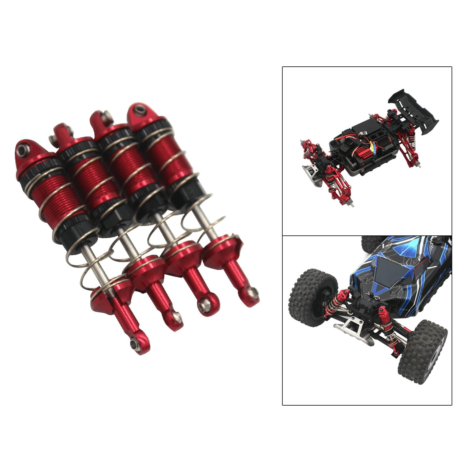 Aluminum Alloy Shock Absorbers For 1/24 RC Cars – Front & Rear Set For ECX, RGT, FTX Models