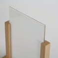 thumbnail image 5 of M&T Displays Contemporary Desktop Menu Holder with Acrylic U Type Pocket, Portrait Table Top Sign Holder, Ad Frame for Restaurant, Store, Wedding, Party, Event (2 Pack) (Natural Wood, 8.5x11), 5 of 6