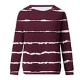 thumbnail image 5 of WRKEKC Chandail en Molleton Mode Tendance pour Femmes, Chandail à Manches Longues Col Rond avec Motifs Uniques pour Style Décontracté Mode Urbaine Vin m, 5 of 5