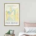 thumbnail image 3 of PixonSign Framed Canvas Print Wall Art Paul Signac Pastel Saint Tropez Nature Wilderness Illustrations Fine Art Rustic Scenic Relax/Calm Colorful for Living Room, Bedroom, Office - 24"x36" Natural, 3 of 5