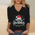 thumbnail image 3 of Womens Christmas Pajamas Loose Top for Home and Daily Wear, 3 of 5
