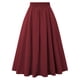 thumbnail image 2 of Falda, falda midi de corte A de mediados de siglo con cintura alta, 2 of 6