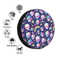 thumbnail image 3 of JUNZAN Skull mushroom rainbow space Tire Cover Wheel Protector for Truck SUV Trailer Camping Rv Tire Covers-14 inch, 3 of 5