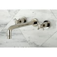 thumbnail image 3 of Kingston Brass KS8026DX Concord Two-Handle 3-Hole Wall Mount Roman Tub Faucet in Polished Nickel, 3 of 8