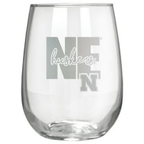 Nebraska Huskers Etched 17oz. City Stemless Wine Glass