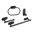 thumbnail image 3 of Juego de accesorios de baño Set de accesorios de baño gancho de toalla juego de barra de toalla de baño de acero inoxidable toallero de mano para baño , negro Soledad Hardware de baño, 3 of 10