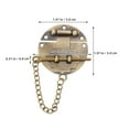 thumbnail image 2 of unbranded 4Pcs Retro Vintage Lock Clasp Hasp Latch for Jewelry Boxes and Cases Metal Buckle, 2 of 7