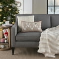 thumbnail image 4 of Mina Victory Holiday Pillows Embrd Deer & Holly Natural 12" x 20" Area Rug, (12x20), 4 of 5