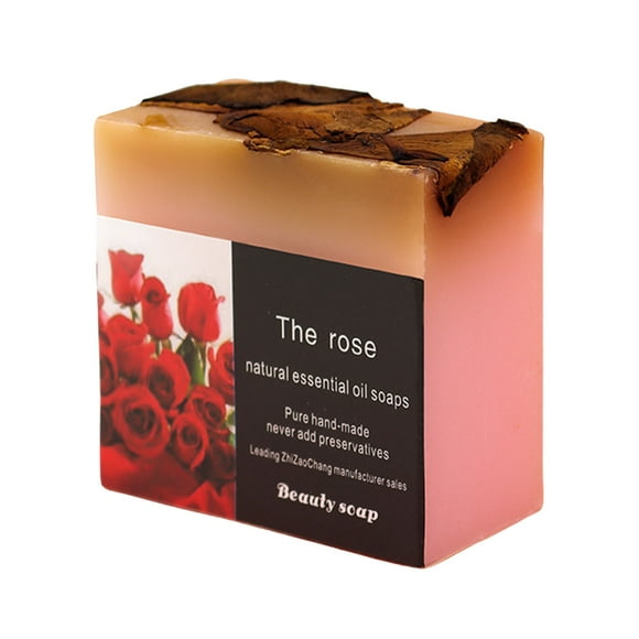 FcBaudy Hand Soap Rose Oil Hand Made Soap Clean Moisturizing Soap Moisturizing Soap Adult And Child Bath Hand Soap Bath soap